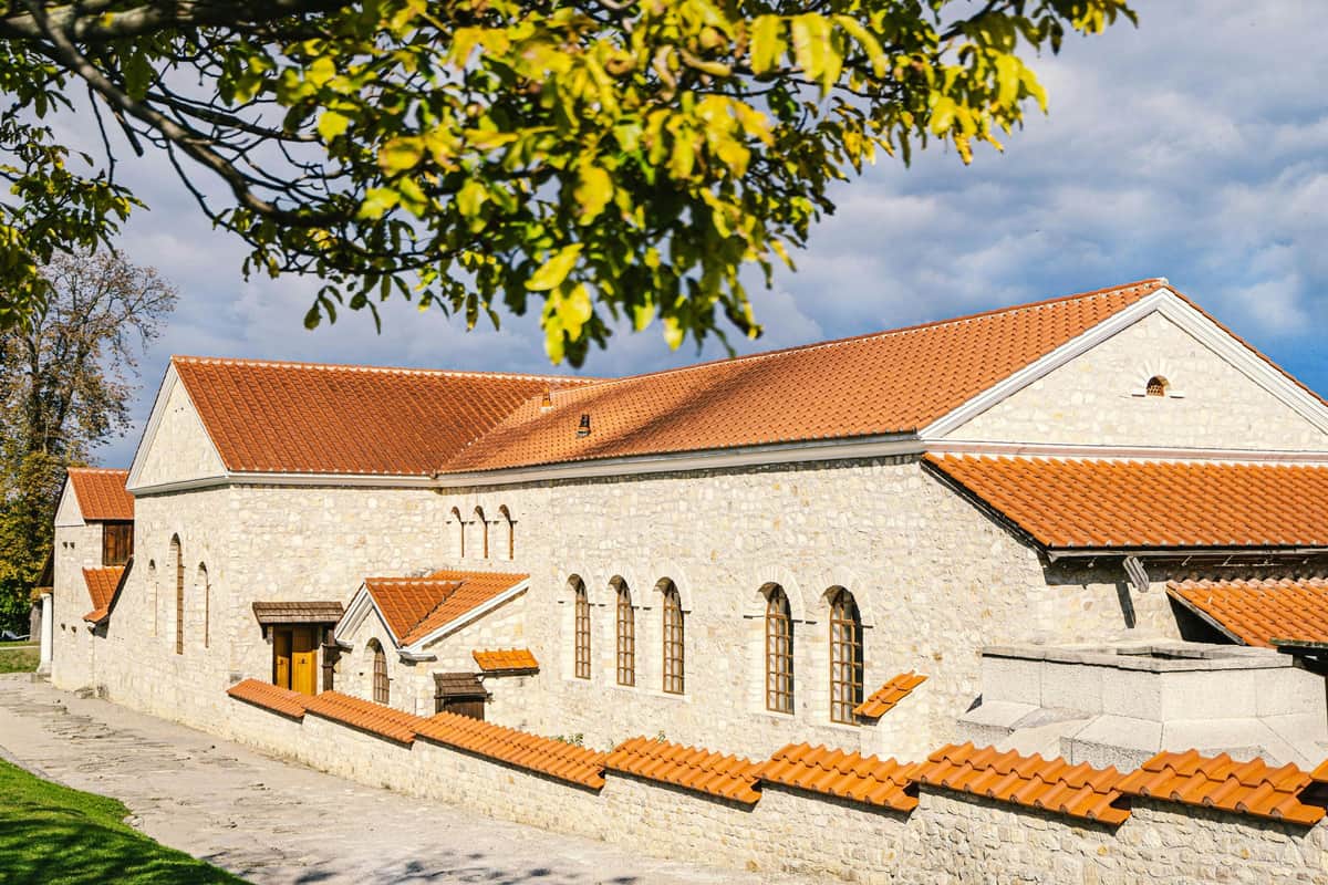Roman City of Carnuntum: Guided Tour in Slovak The reconstructed Roman bath in the Roman district