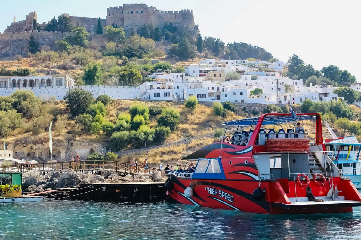 Rhodes: High-Speed Boat to Lindos Queen Aphrodite