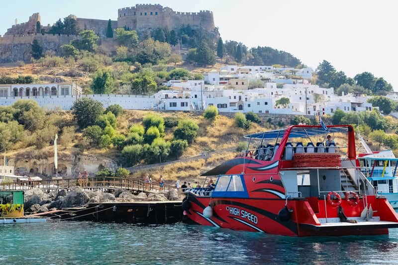 Rhodes: High-Speed Boat to Lindos