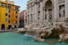 Trevi Fountain Rome: 40-Min Underground Domus Guided Tour Side view after the sunset